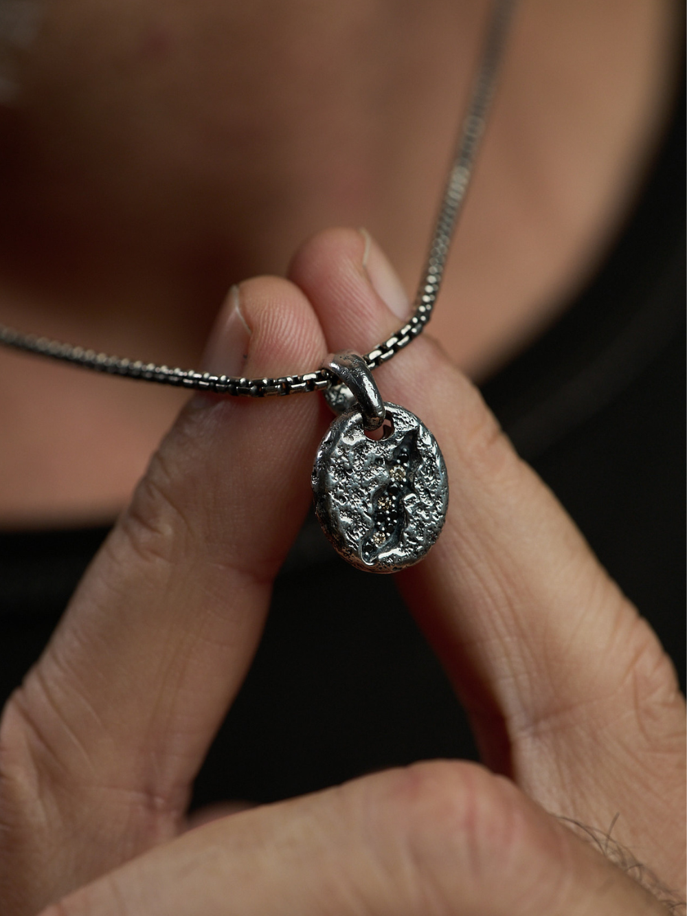 Chasm Pebble Pendant