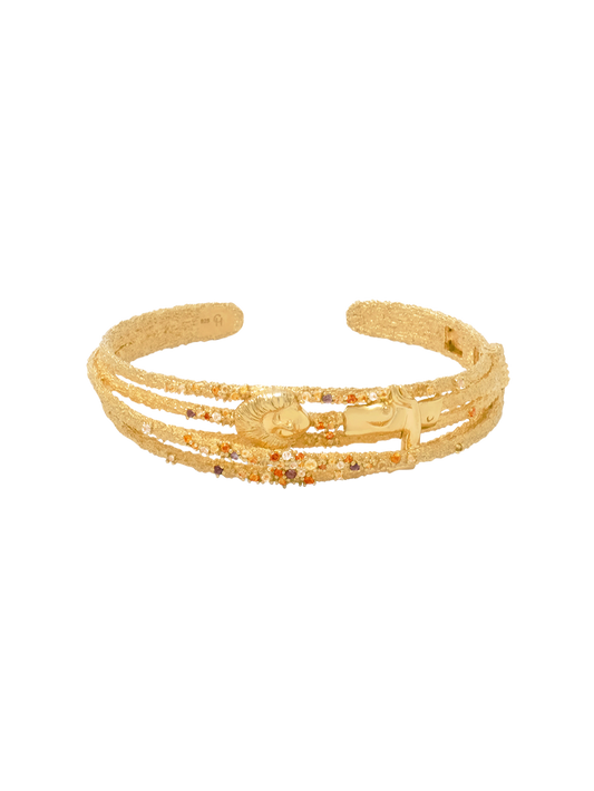 18K Pavé Arched Cuff