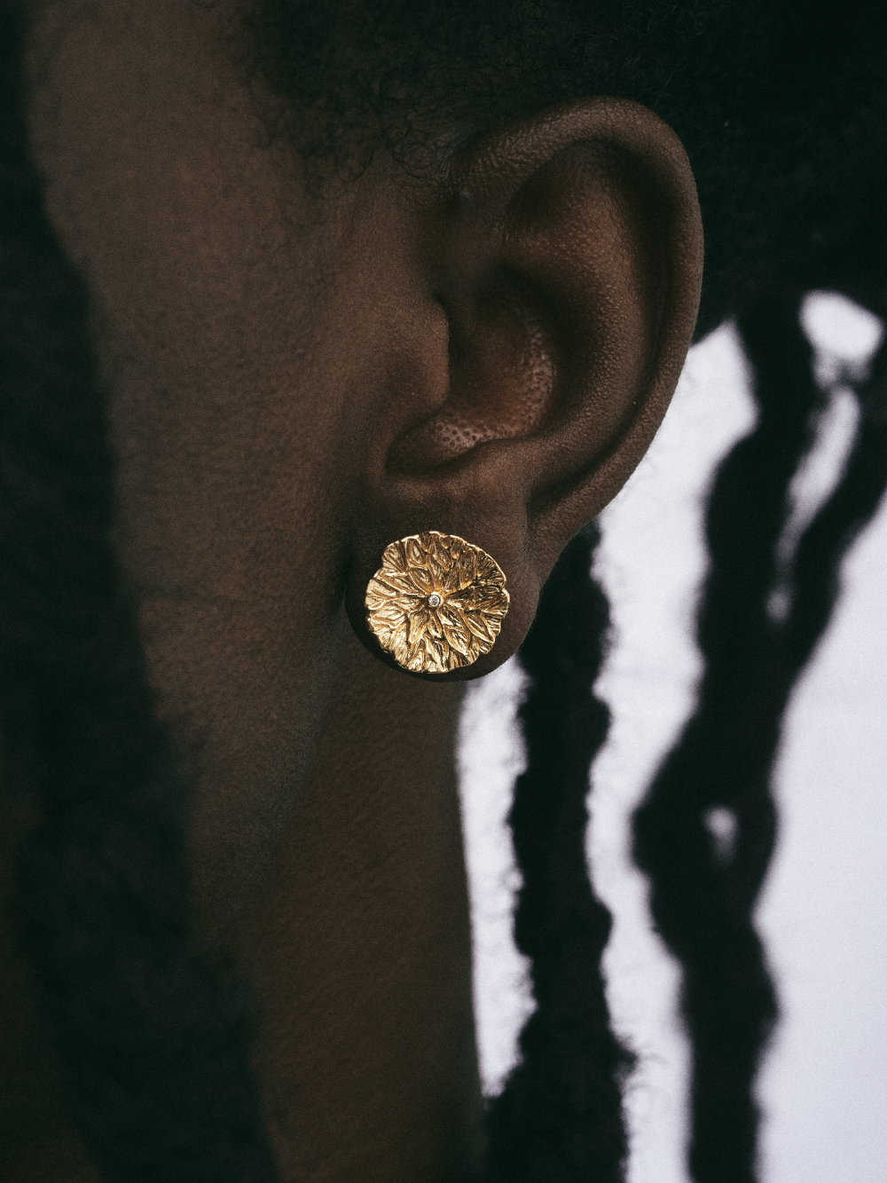 18K Lilypad Large Studs