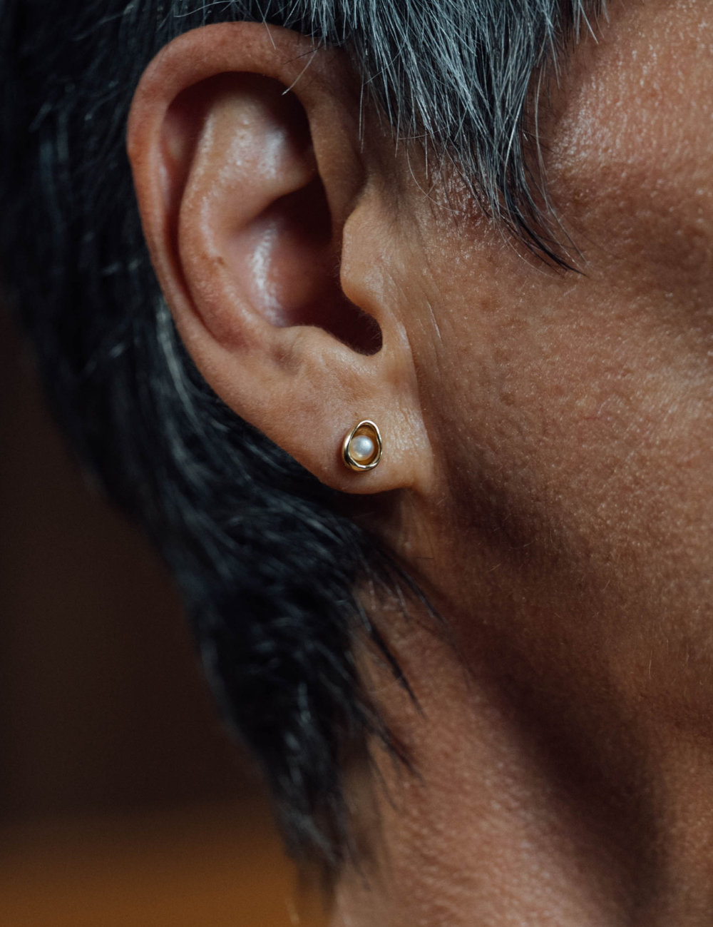 18K Pearl Stud