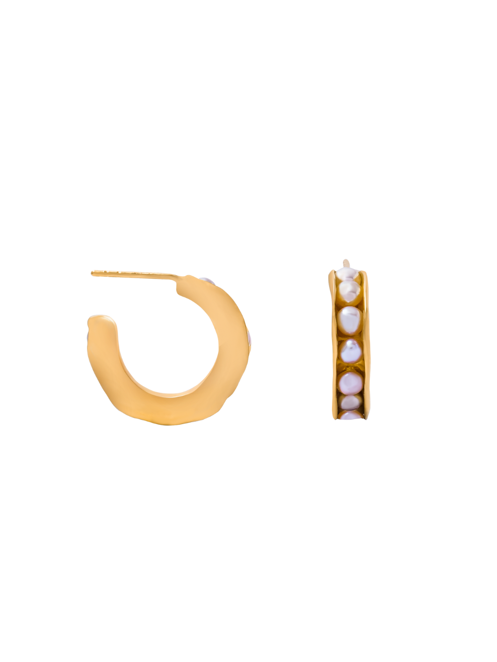 Pearl Hoops Medium