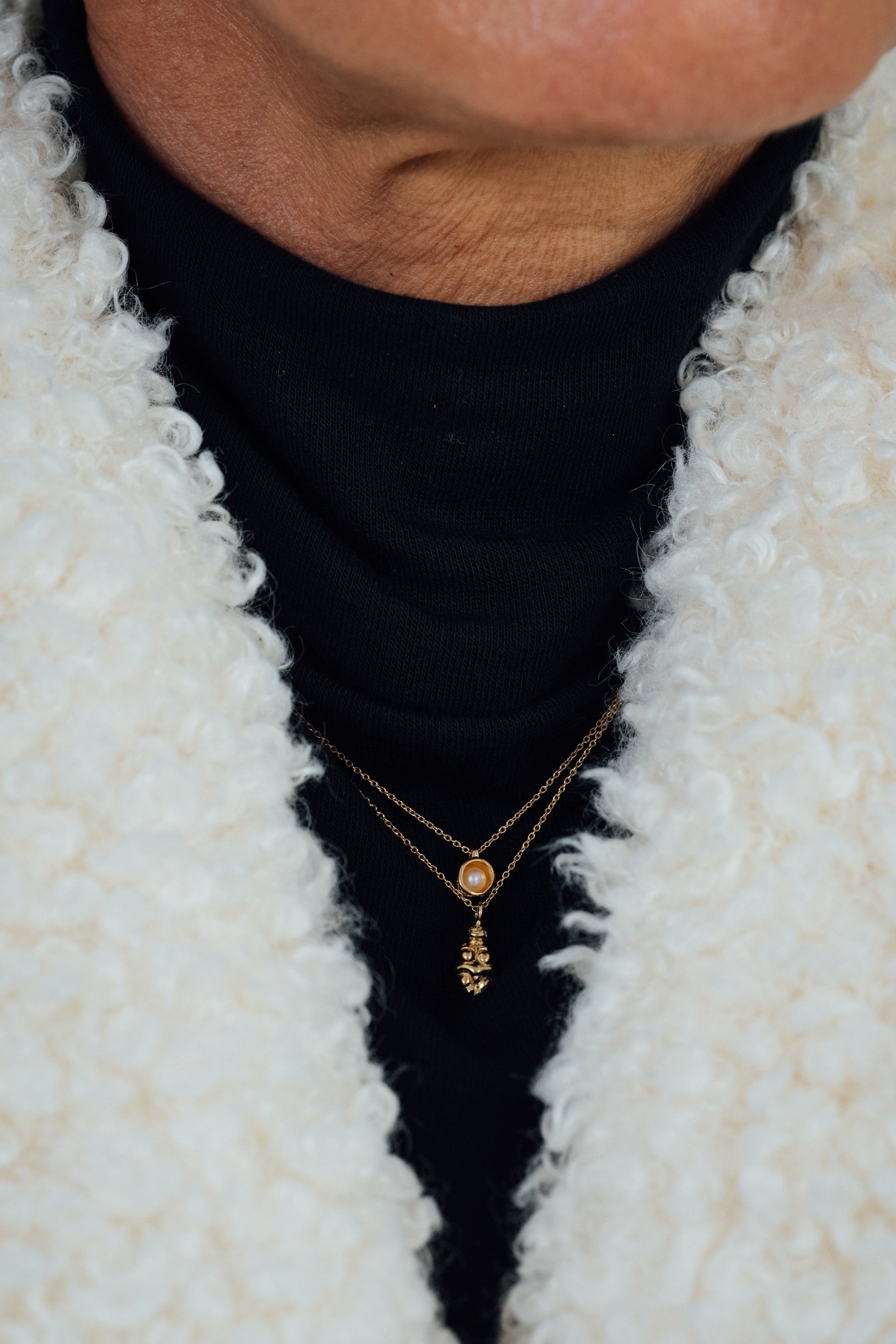 18K Willendorf Tag Necklace