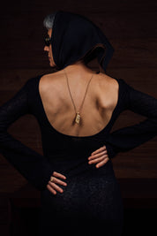 18K Pavé Pendant Large