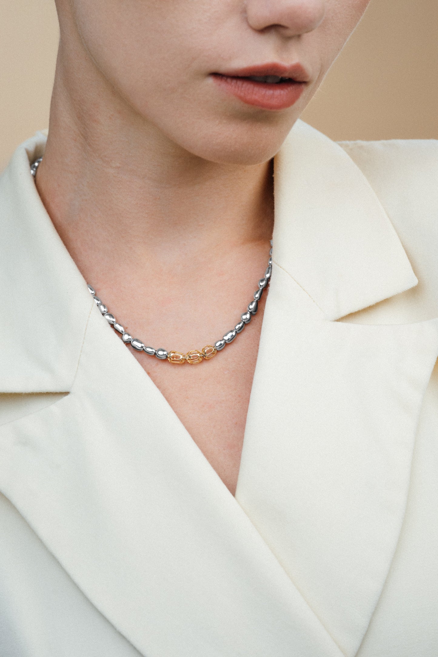 Drops Trio Gold Necklace