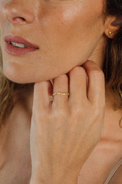 18K Pavé Contour Ring