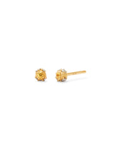 18K Pavé Small Dot Studs