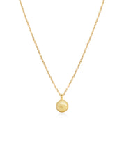 18K Diamond Dome Tag Necklace