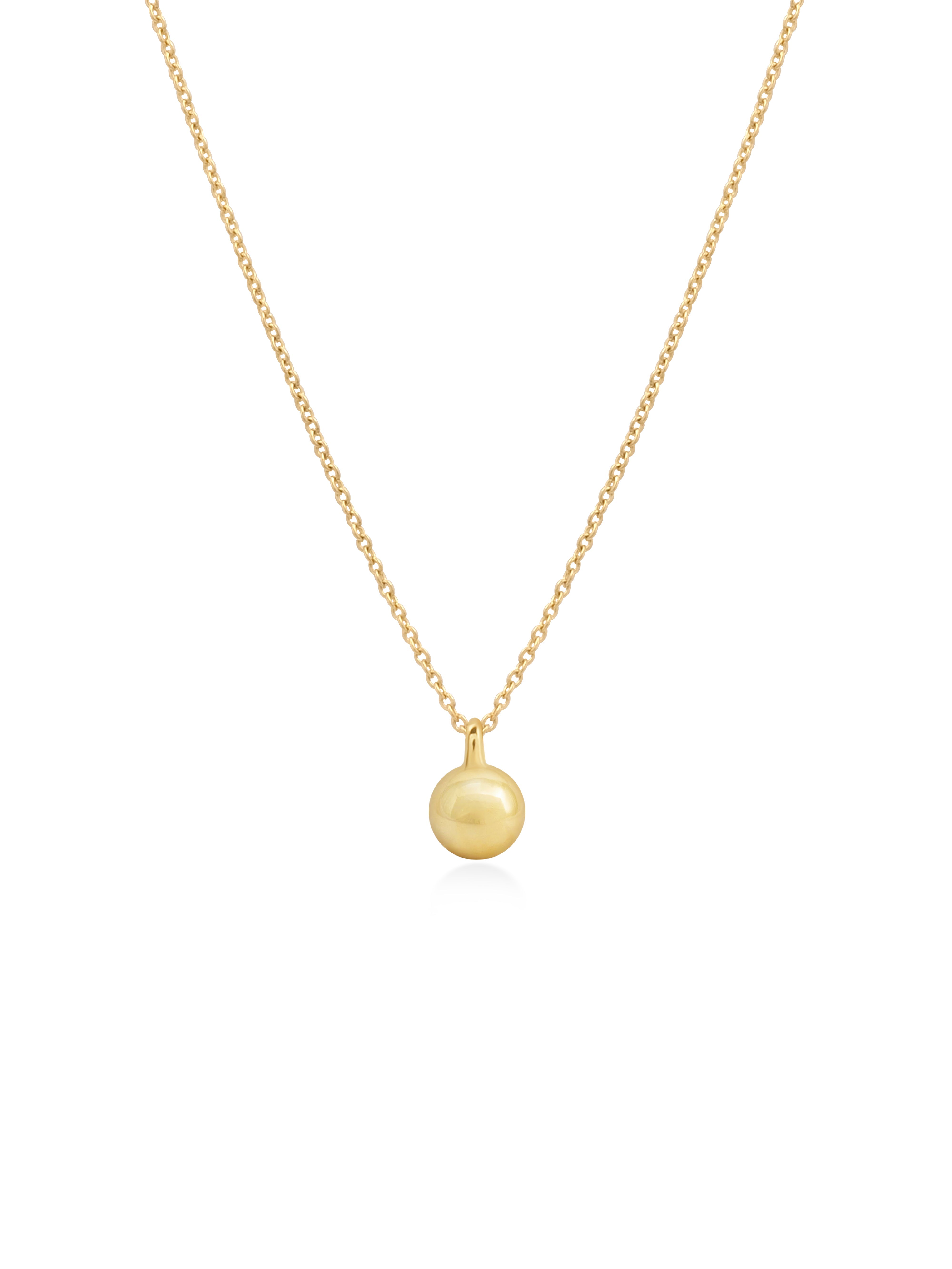 18K Diamond Dome Tag Necklace