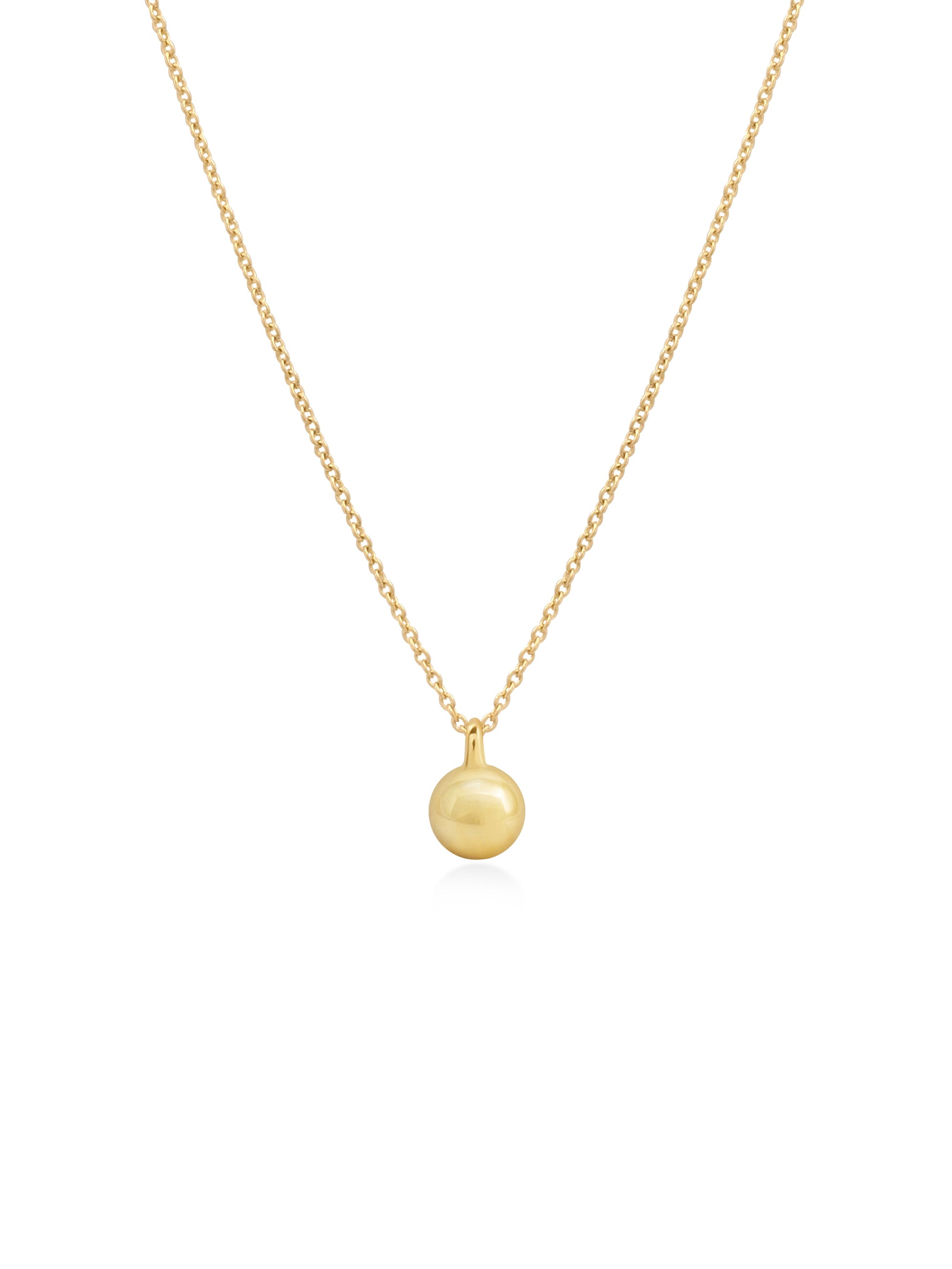 18K Diamond Dome Tag Necklace