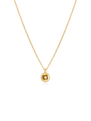 18K Diamond Dome Tag Necklace