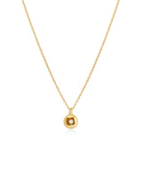 18K Diamond Dome Tag Necklace