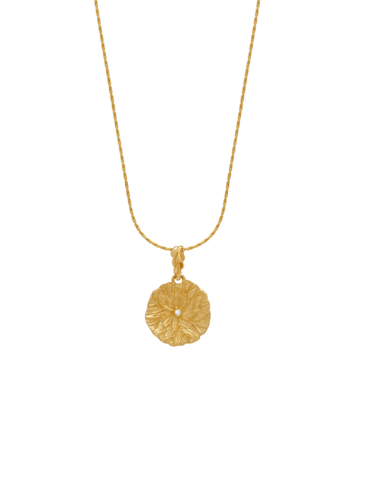 18K Lilypad Pendant