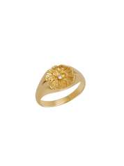 18K Lilypad Signet