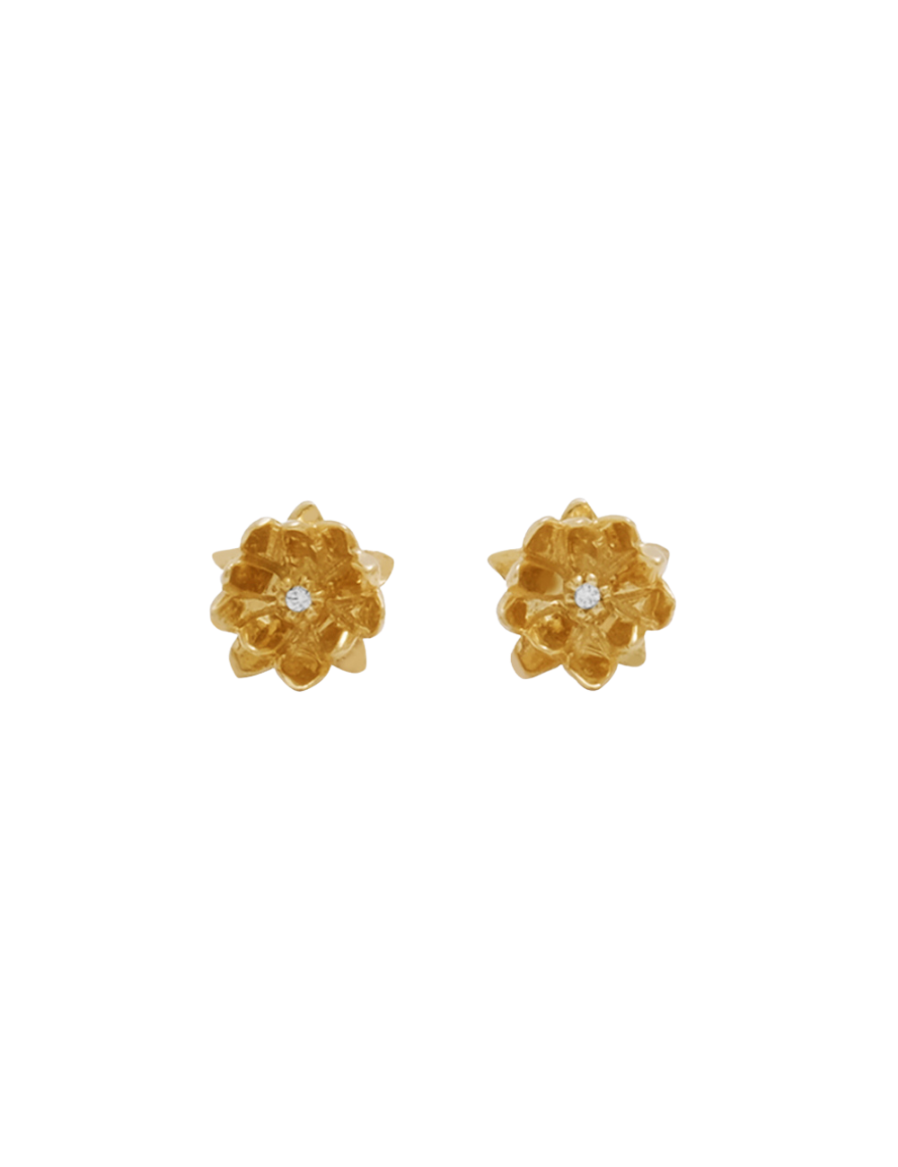 18K Lotus Studs