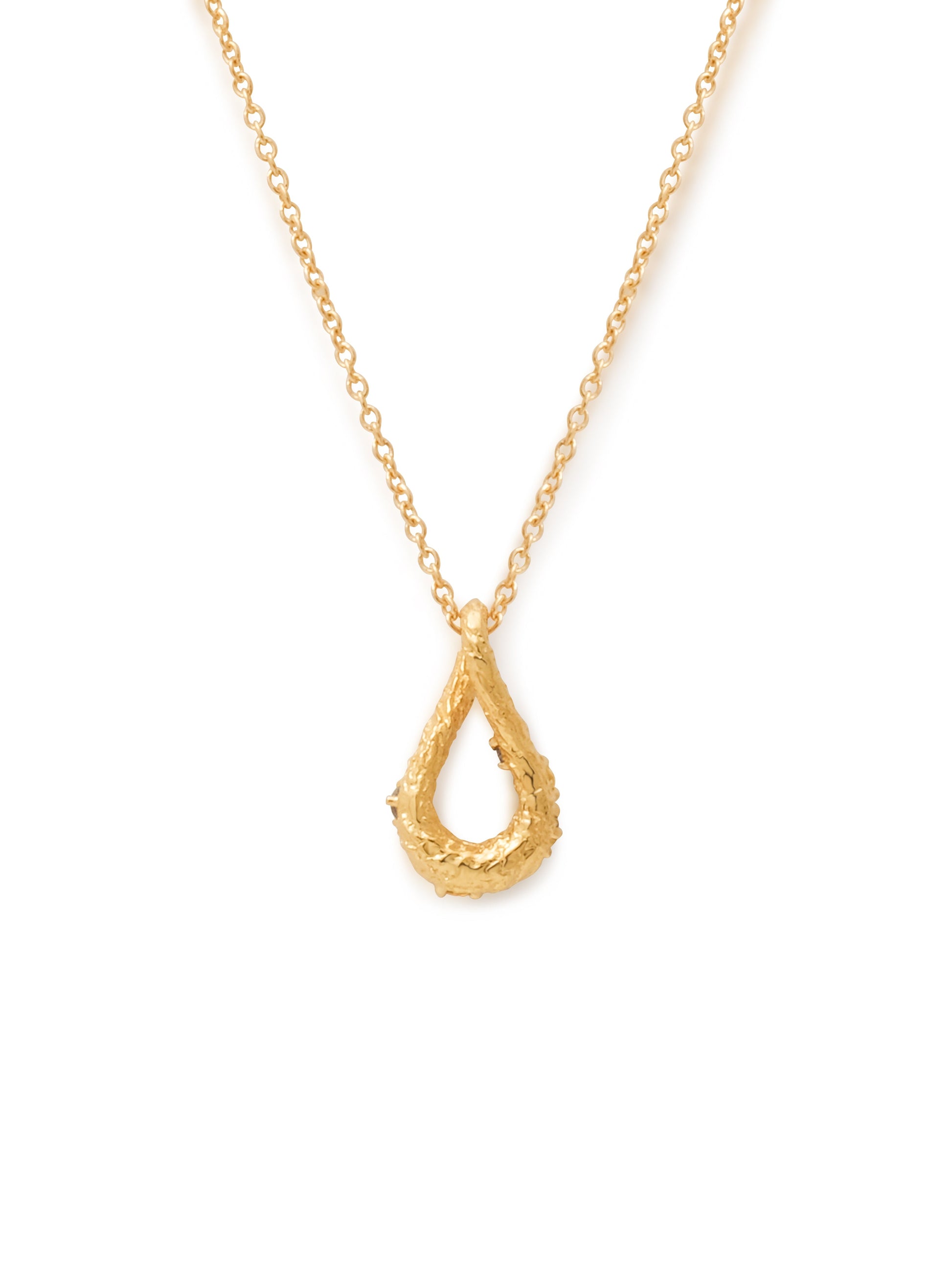 18K Pavé Infinity Loop Pendant