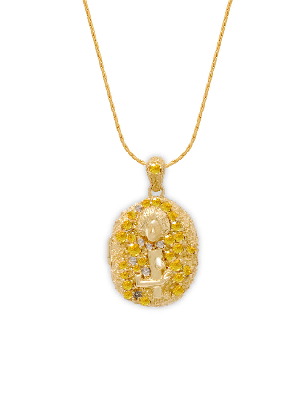 18K Pavé Locket
