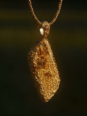 18K Pavé Pendant Large