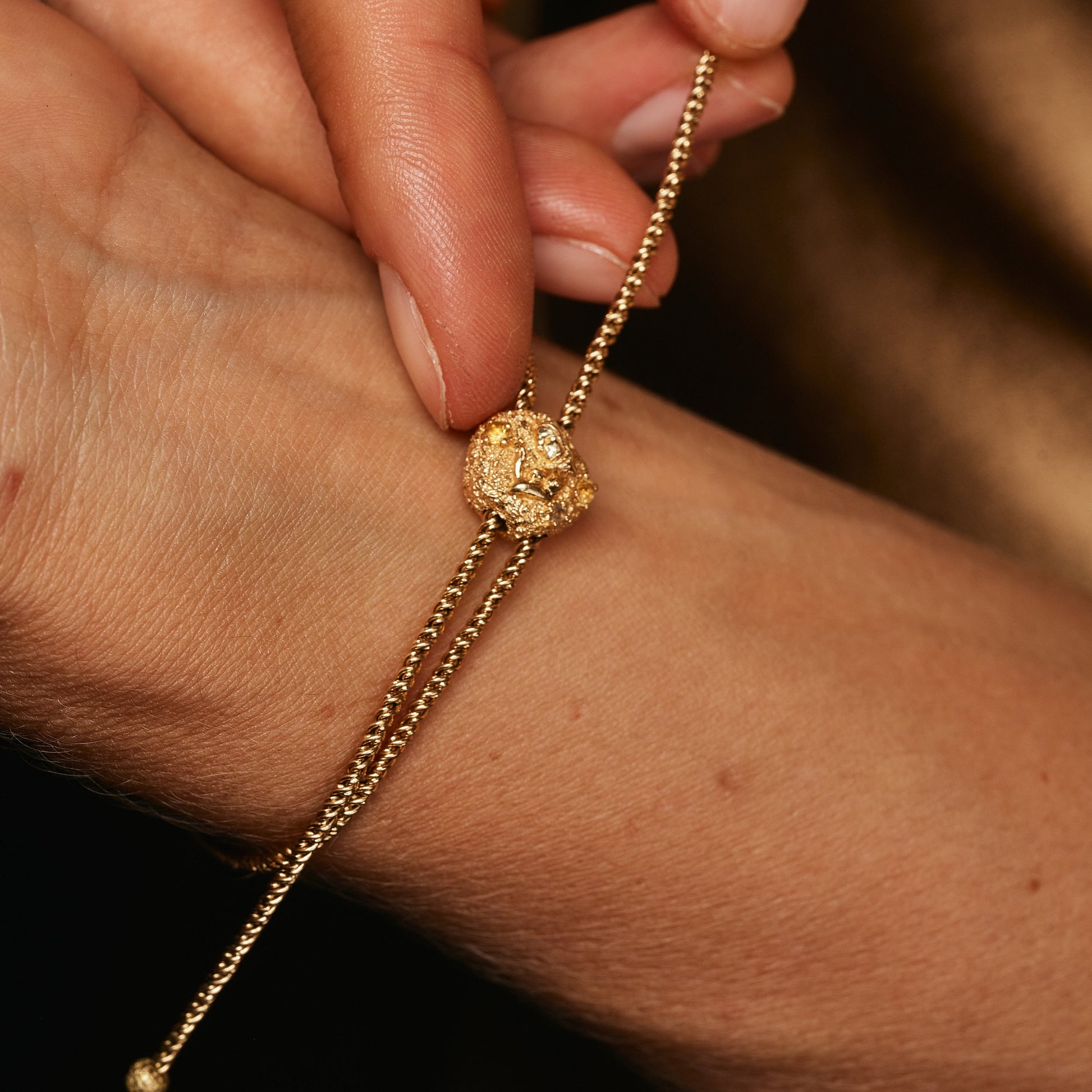 18K Pavé Station Bracelet