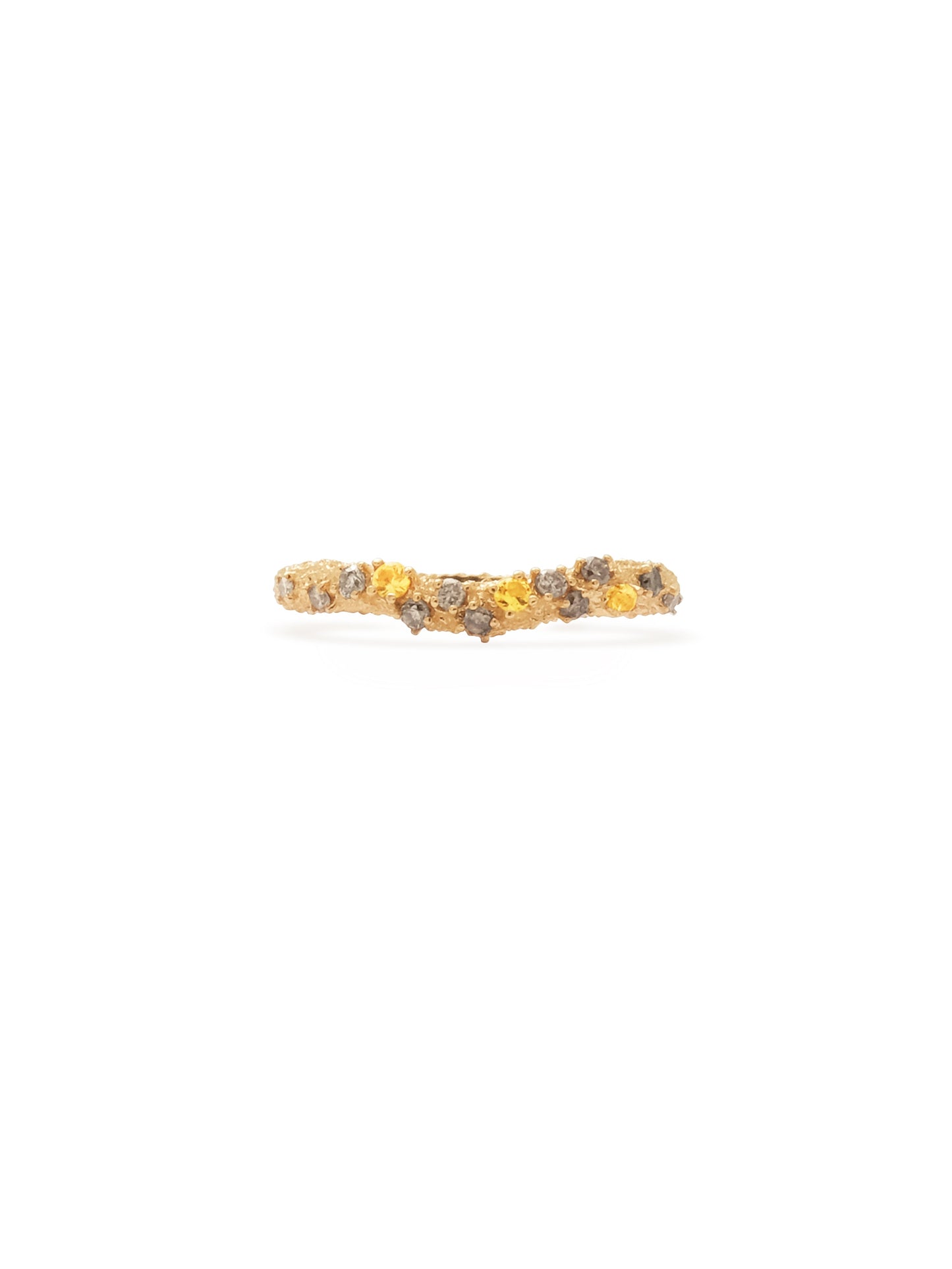 18K Pavé Contour Ring
