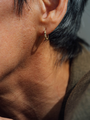 18K Pavé Small Hoops