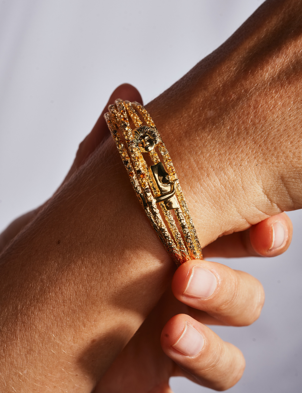 18K Pavé Arched Cuff
