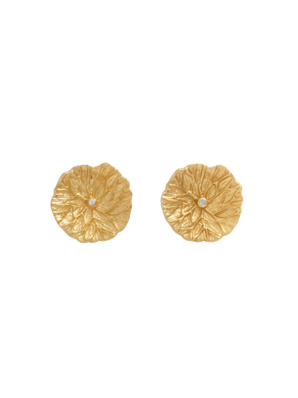18K Lilypad Large Studs