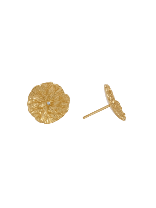 18K Lilypad Large Studs