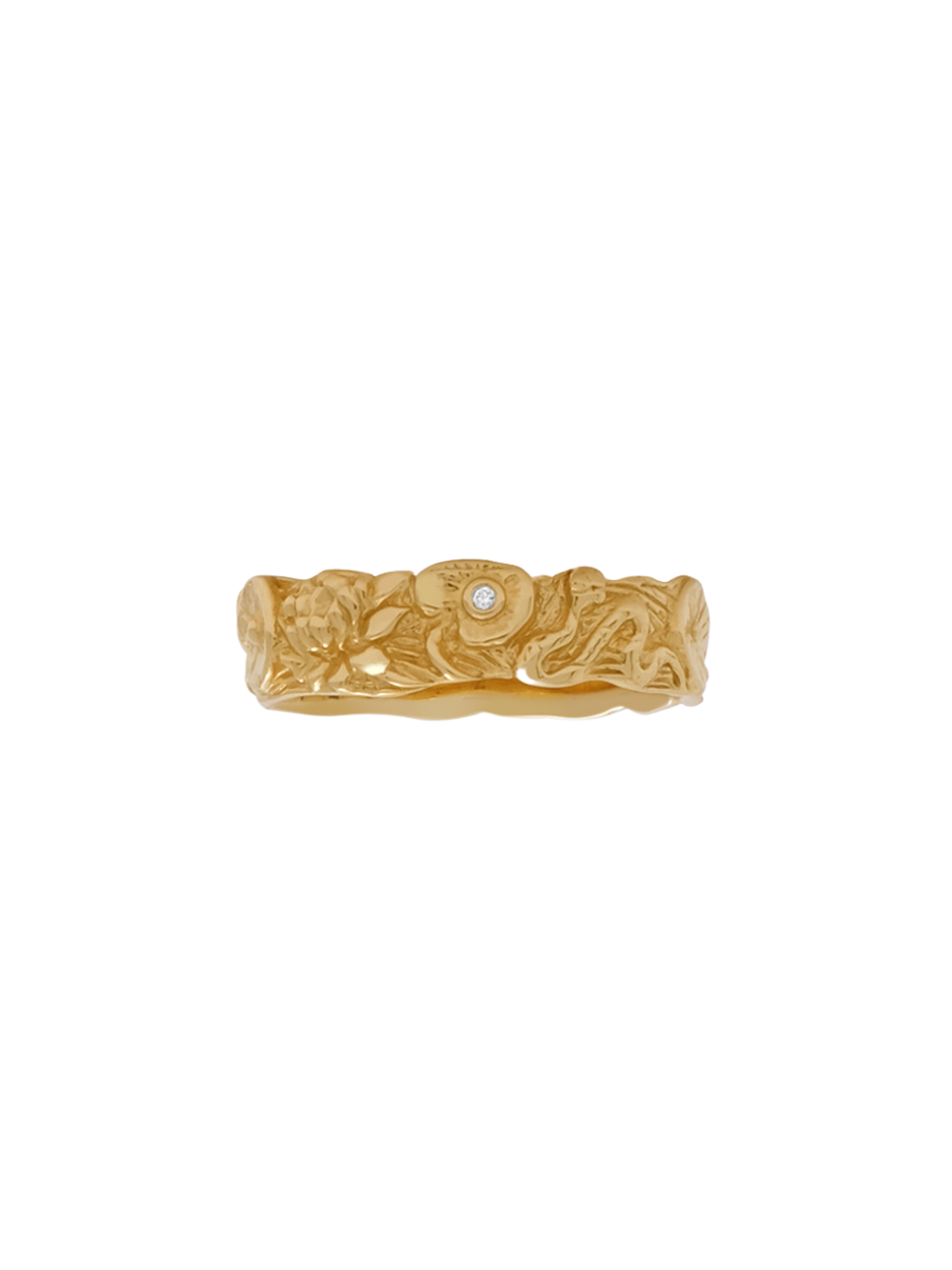18K Lilypad Pond Band