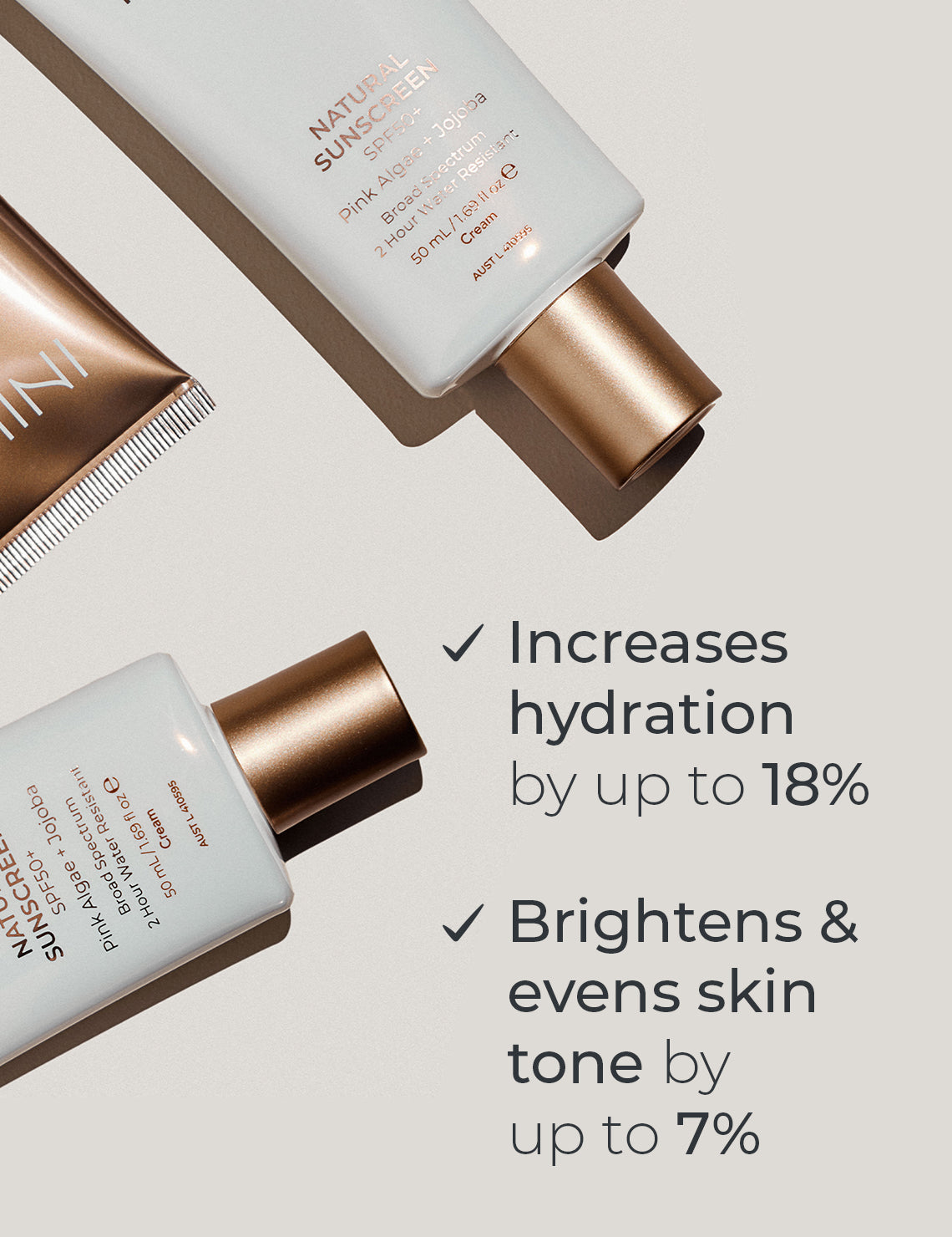 INIKA Organic Natural Sunscreen SPF50+ 50mL