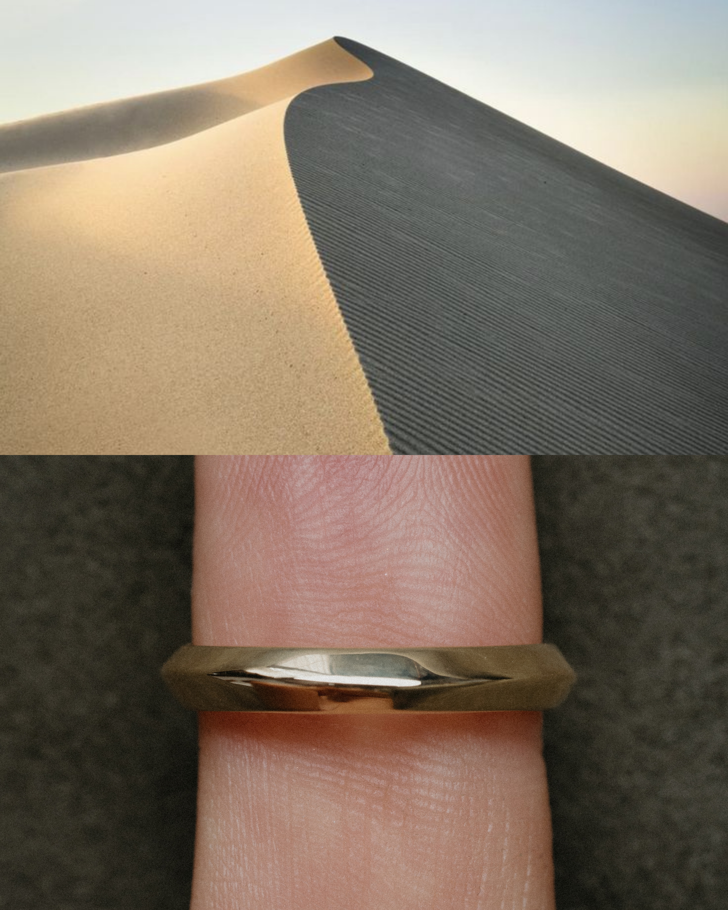 18K Sand Dune Band Ring