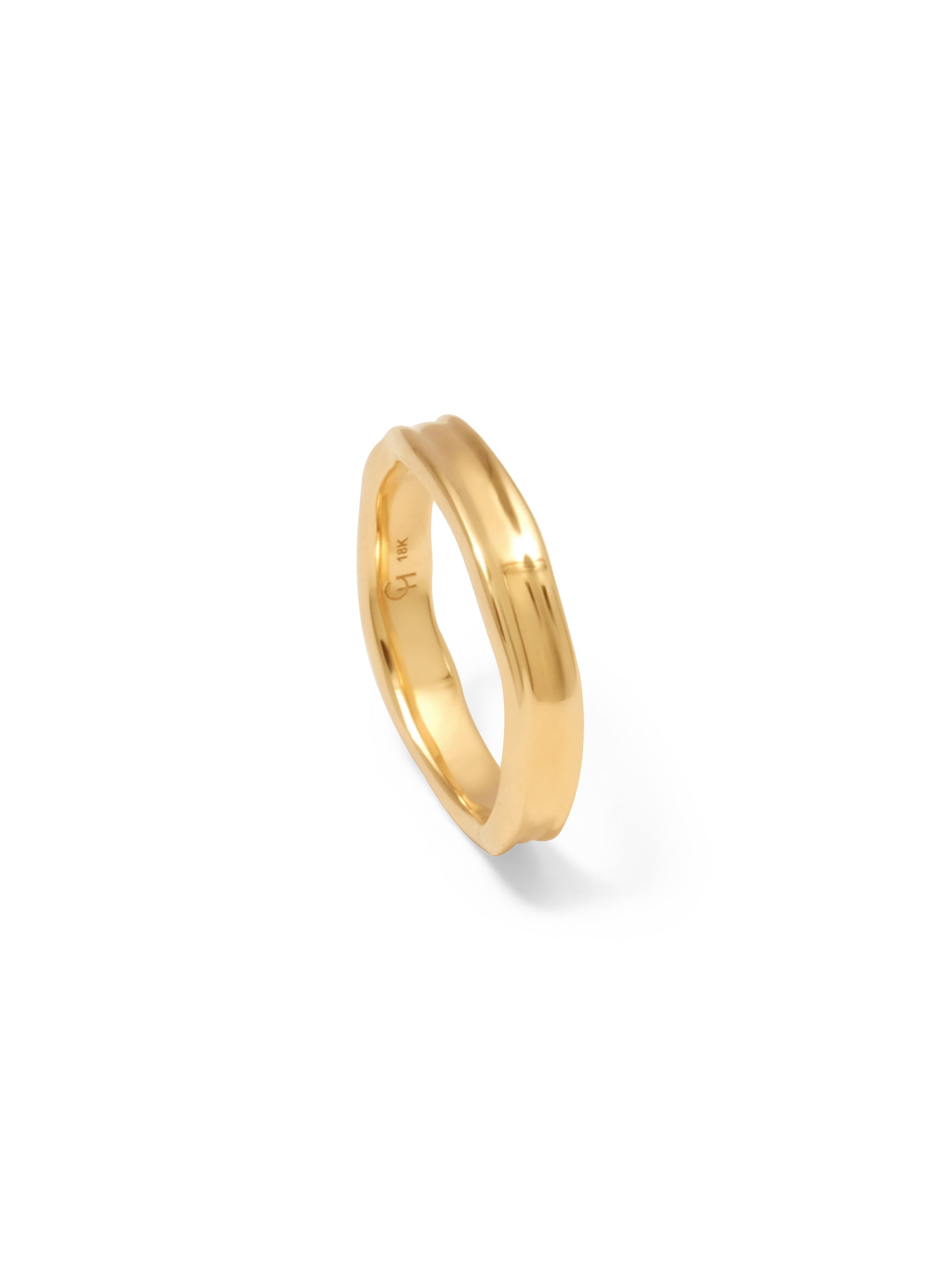 18K Riverbed Band Ring